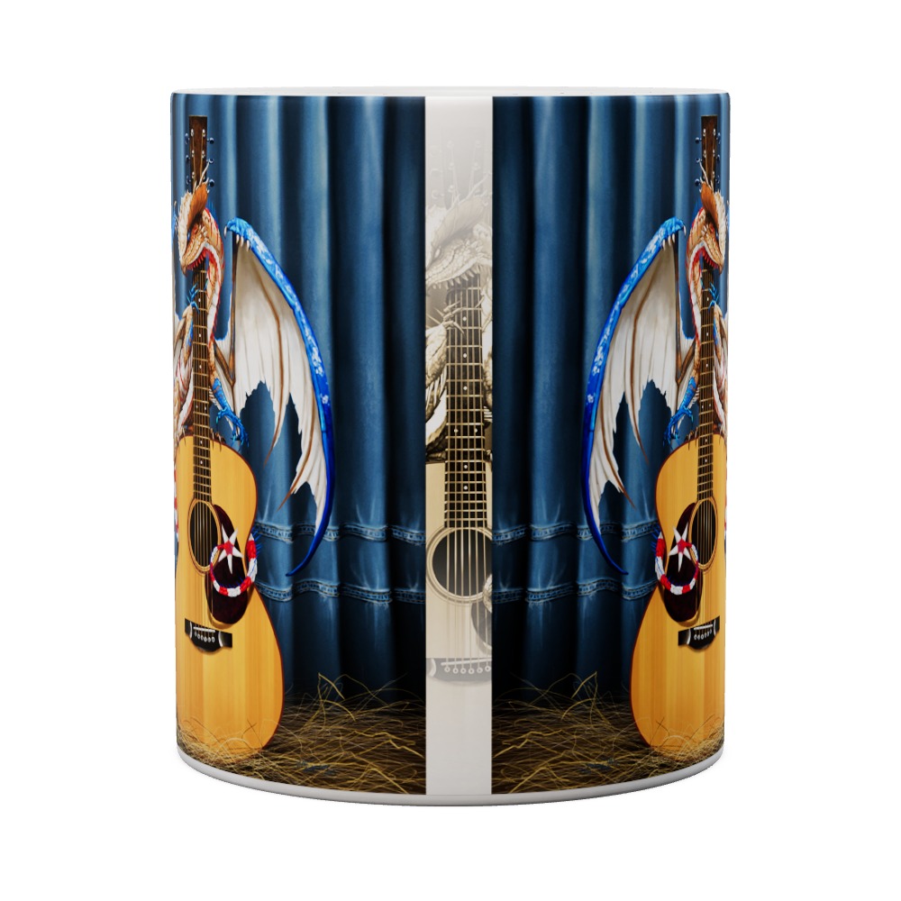 Country Music Dragon Mug