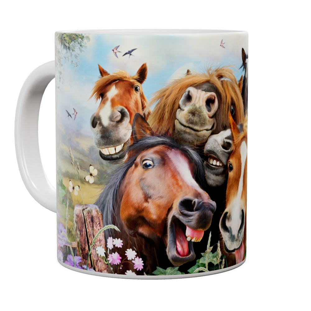 Mug Horses Selfie