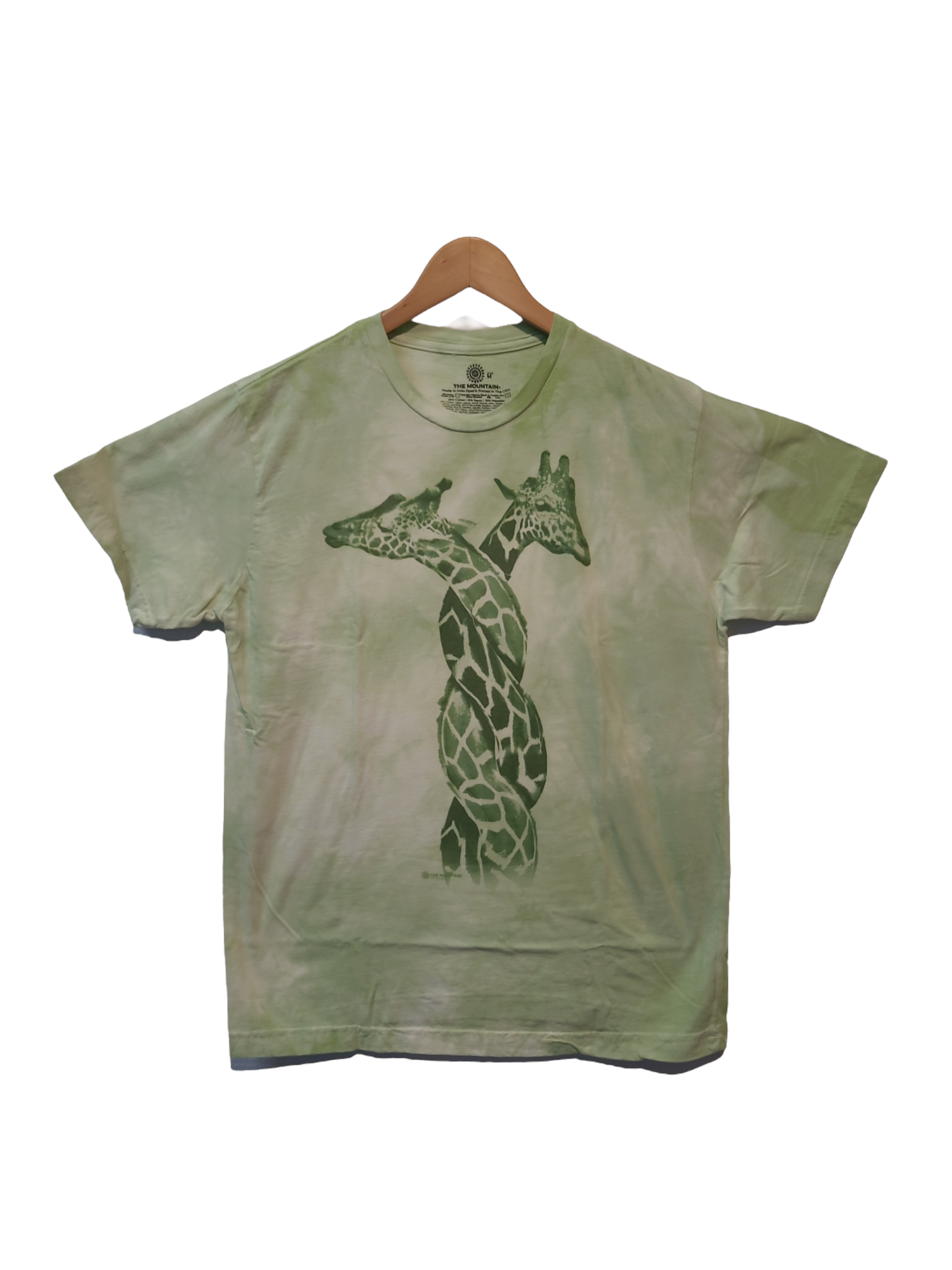 Tangled Giraffes Green Tri-Blend