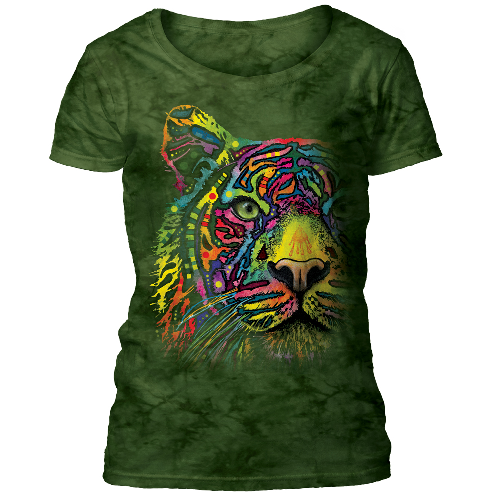 Russo Rainbow Tiger Scoop T-shirt