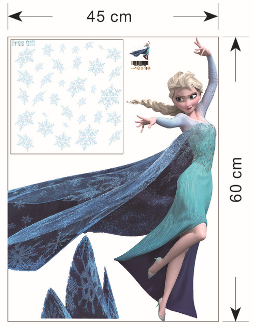 Frozen's Elsa Muursticker
