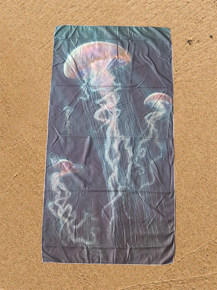 Jellyfish Strandtuch 90x180cm