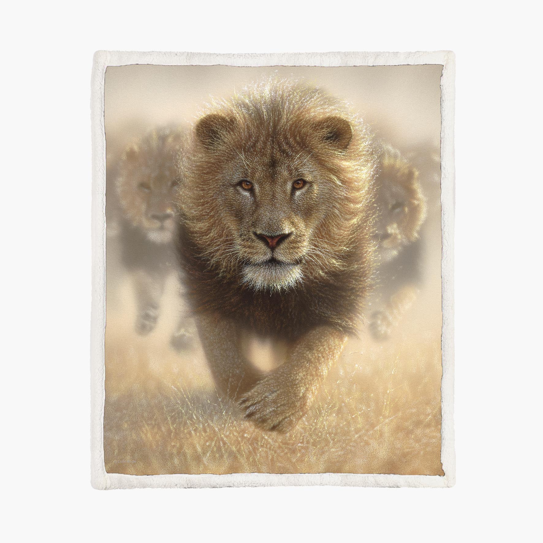 Eat My Dust - Lion - Size L - 150x200cm - Fleece Blanket