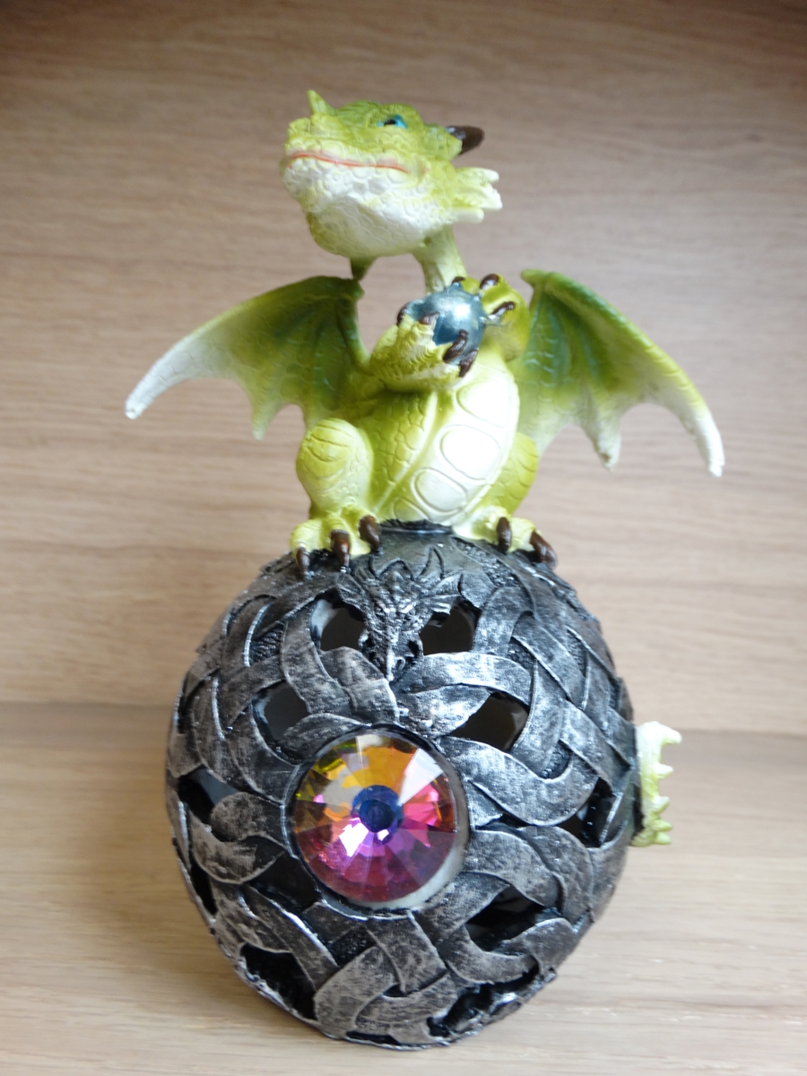 Green Dragon on Dragon Light Ball - A