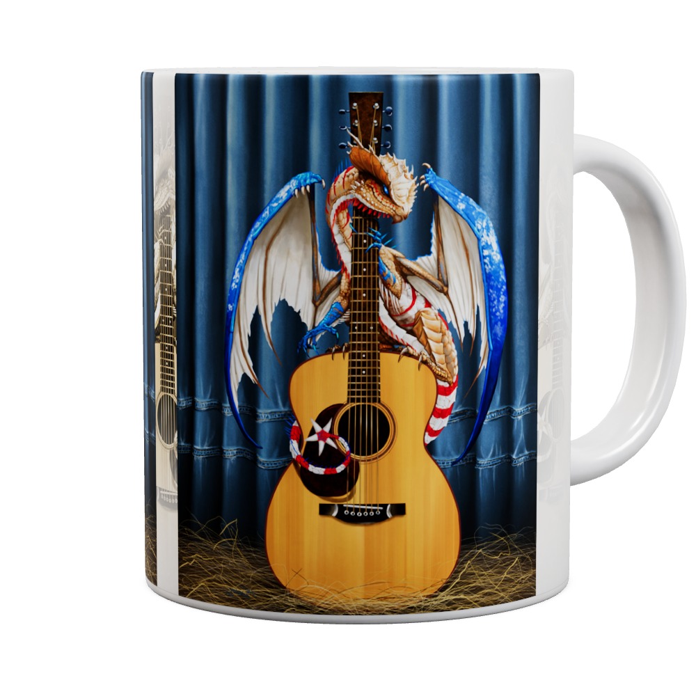 Country Music Dragon Mug