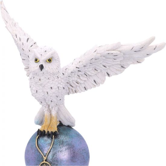 Snow Owl on Globe - 23.5cm
