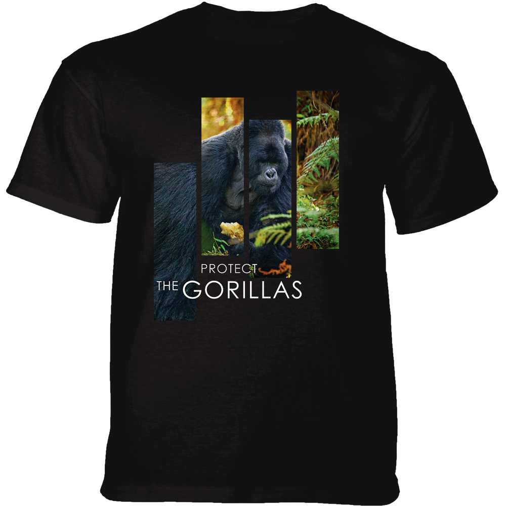 Protect Gorilla Split Portrait Black