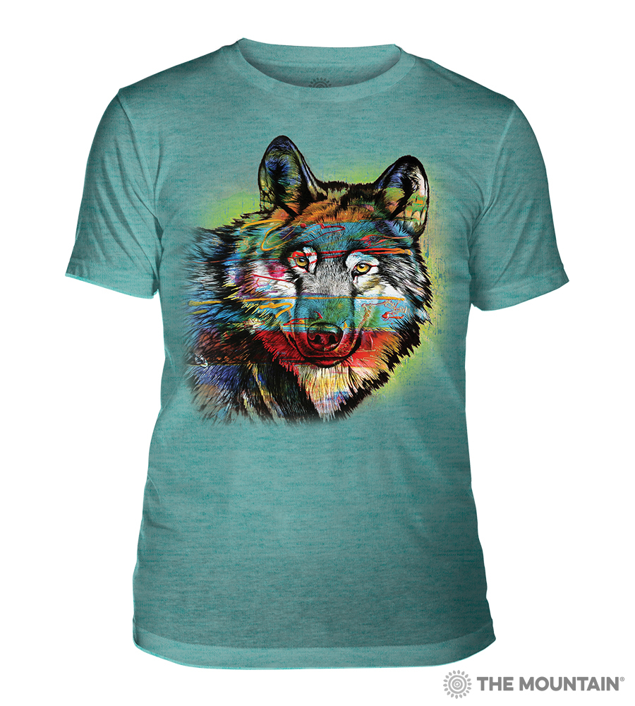 Painted Wolf Teal Tri-Blend