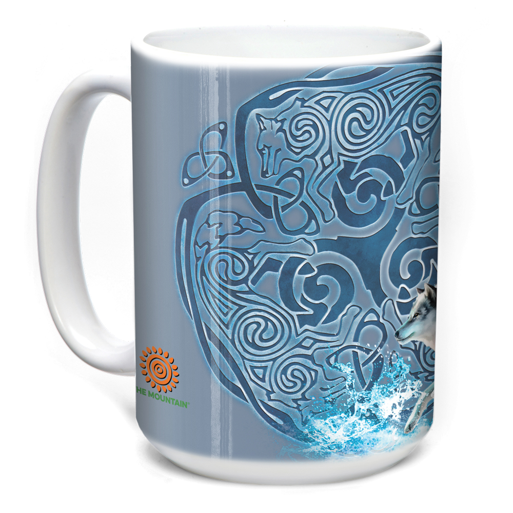 Mug Celtic Wolf Refresh Blue