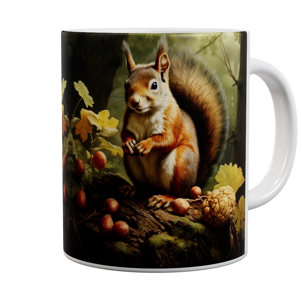 Grey Squirrel In The Woods Mug