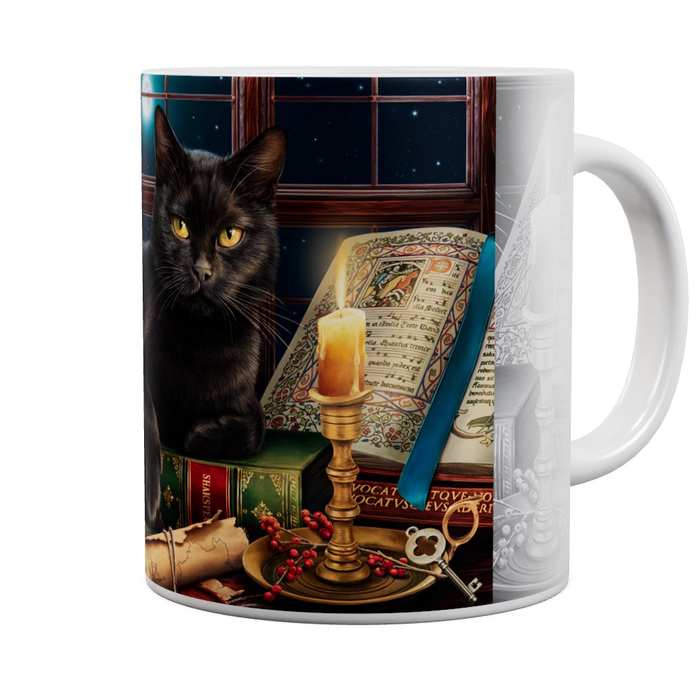Mug Black Cat By Candlelight