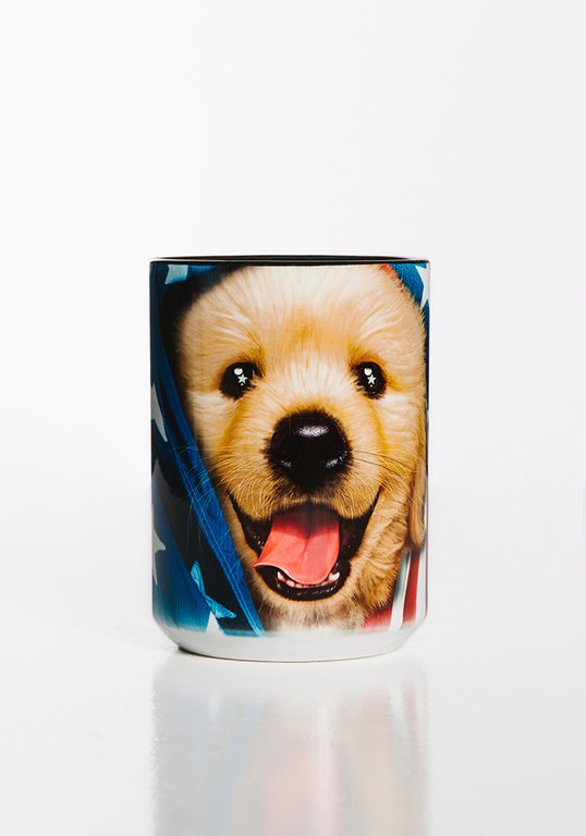 Mug Patriotic Golden Pup