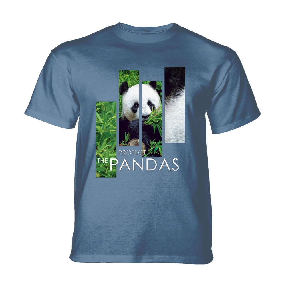 Protect Giant Panda Split Portrait Blue KIDS