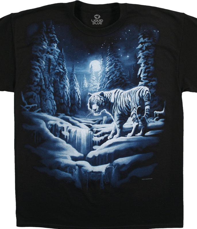 Snow Tiger Exotic Wildlife T-shirt
