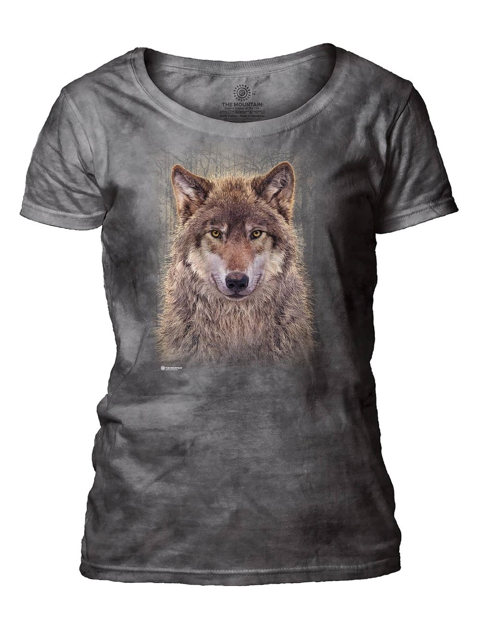 Grey Wolf Forest Women's Scoop T-shirt