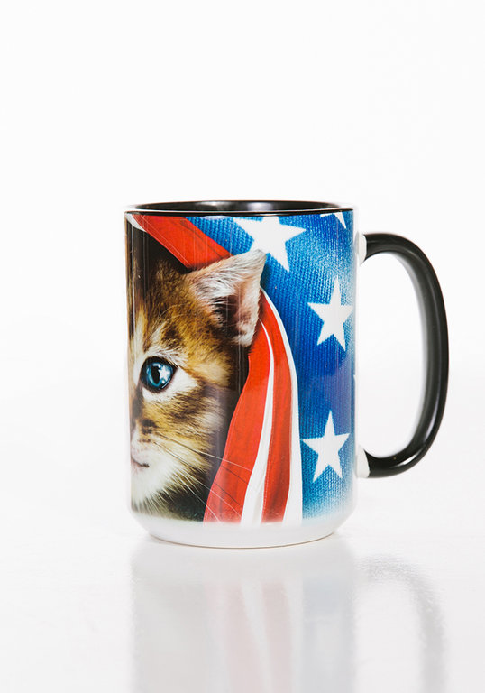 Mug Patriotic Kitten
