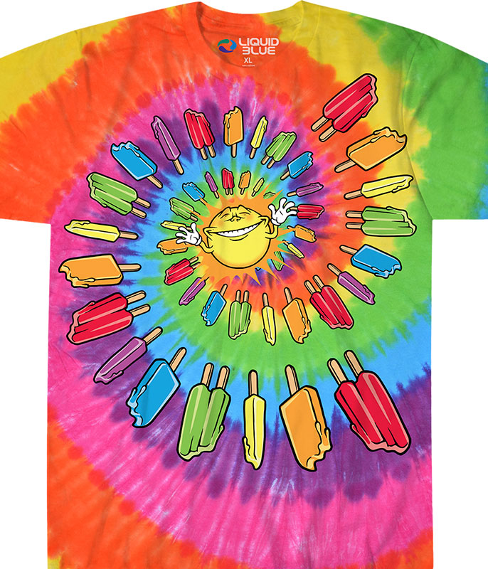 Popsicle Spiral Food Tie Dye T-shirt