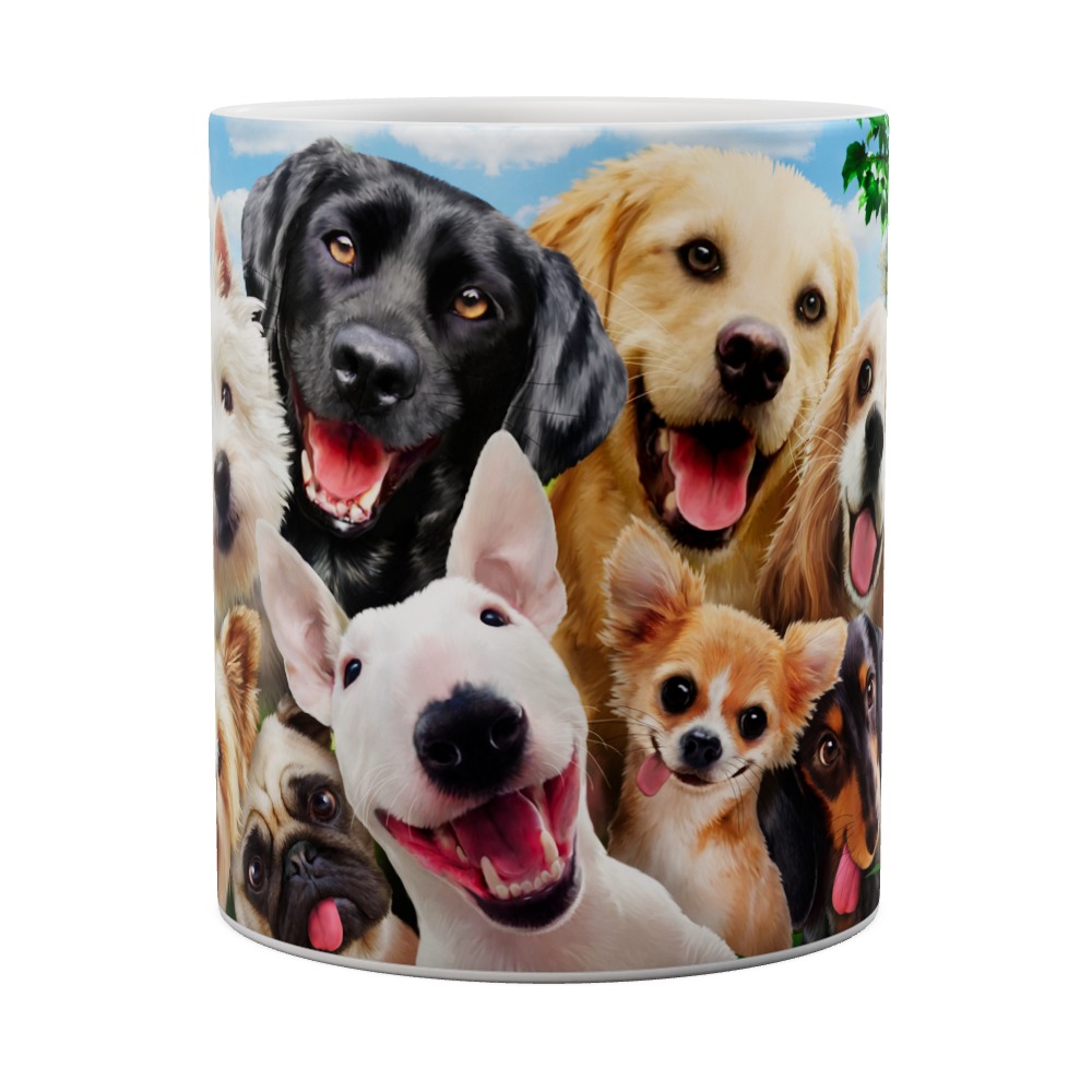 Dogs Selfie Mug