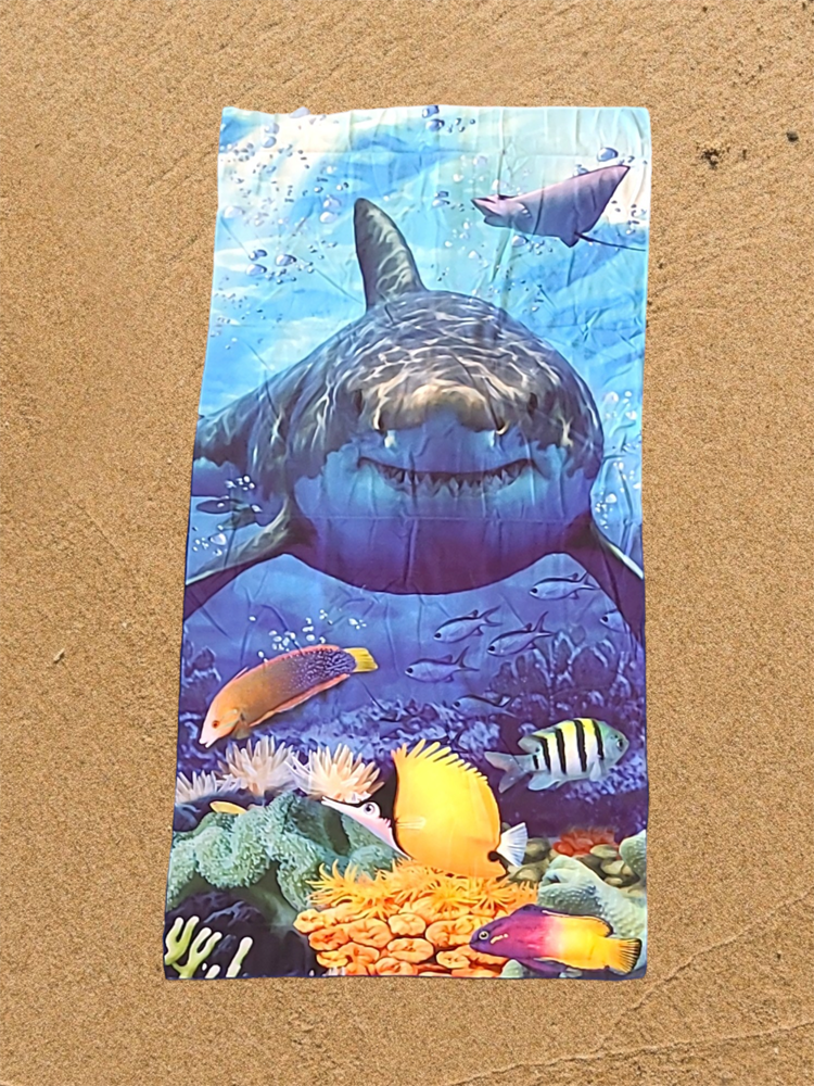 Great White Shark Beach Towel 90x180cm