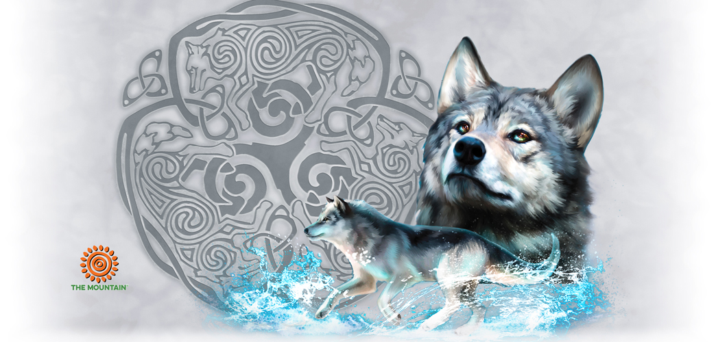 Becher Celtic Wolf Refresh White/Silver