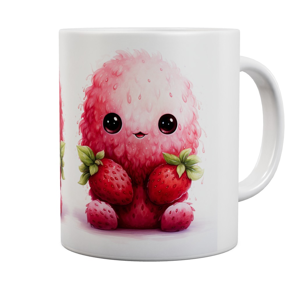 Fruit Monster - Sitting Strawberry Mug