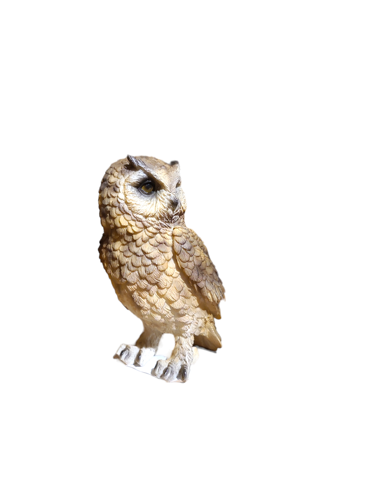 Long Eared Owl Standing - 10*8*13cm