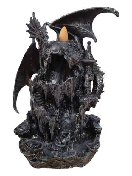 Dragon On Castle - Incense Burner