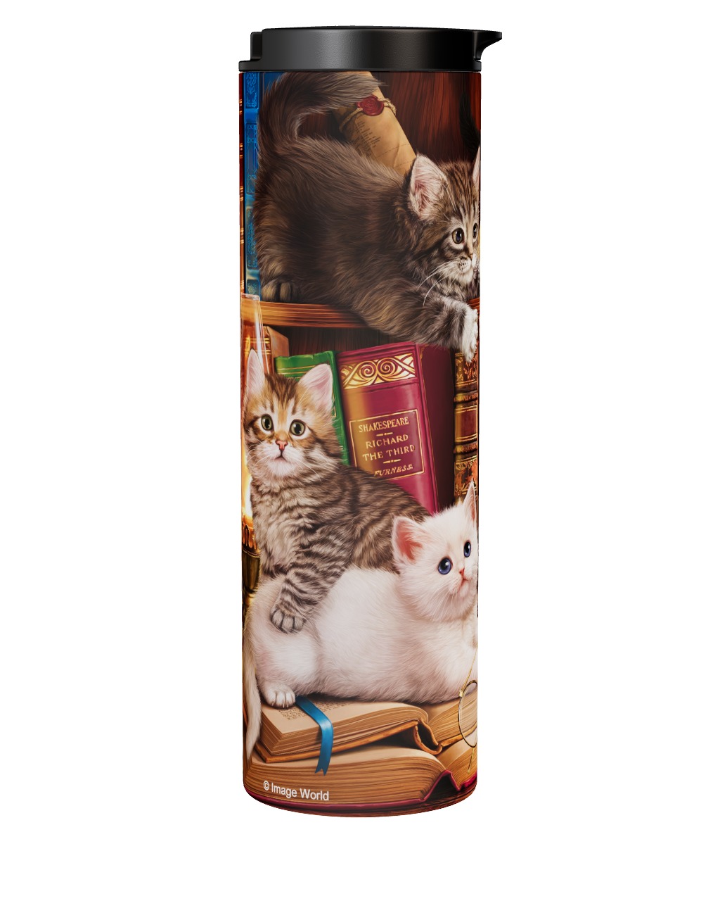 Kittens In The Library Tumbler