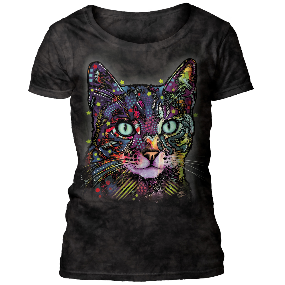 Russo Watchfull Cat Scoop T-shirt