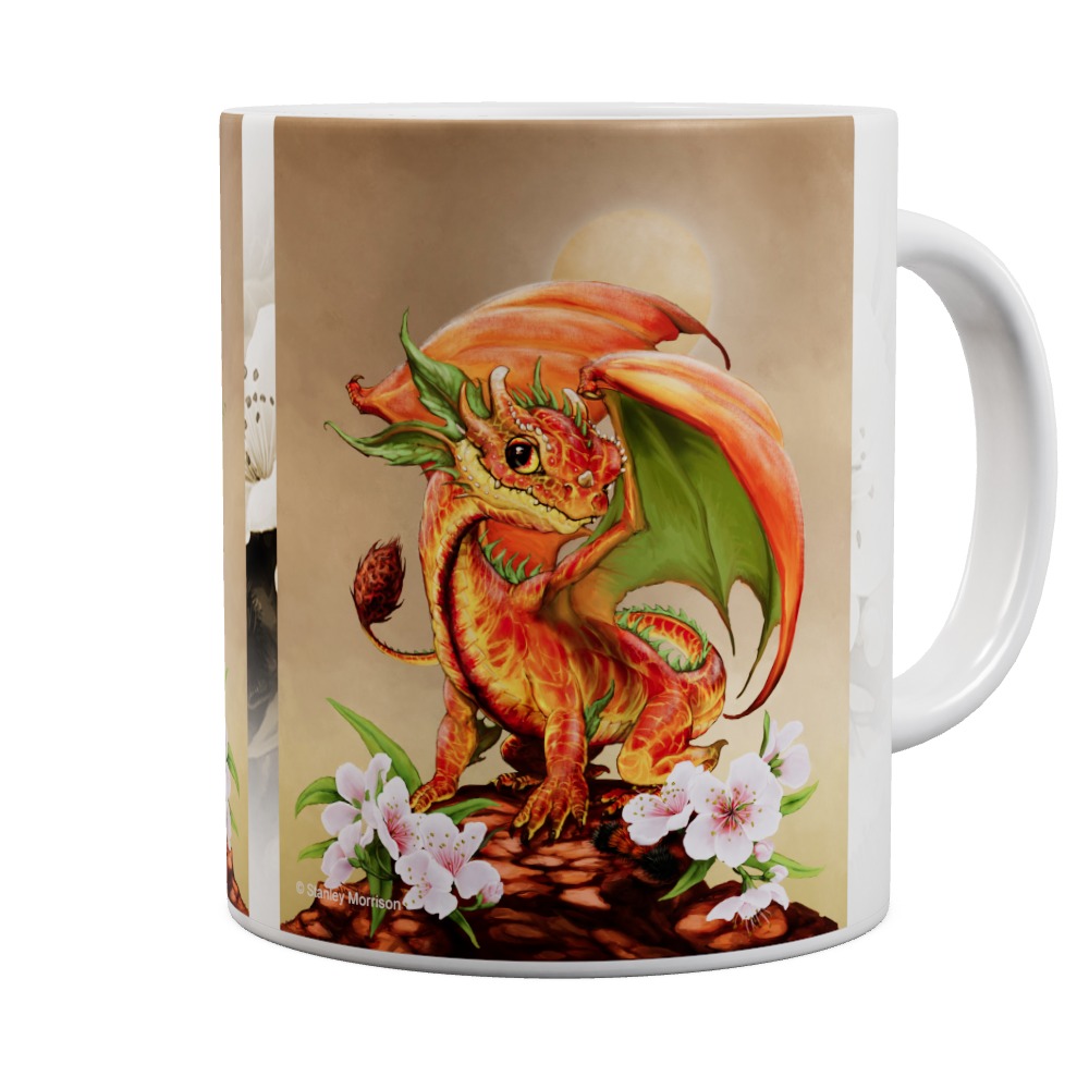 Peach Dragon Mug
