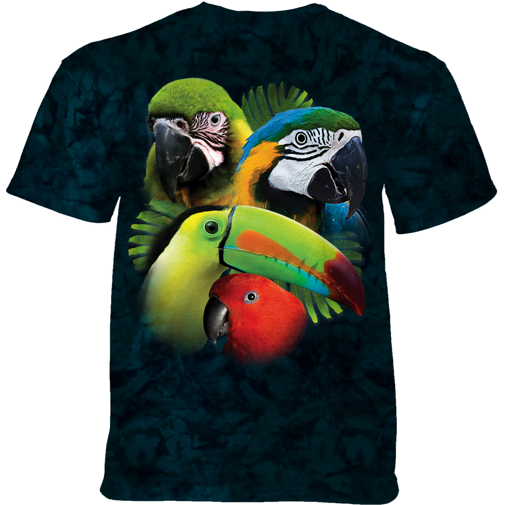 Tropical Bird Collage