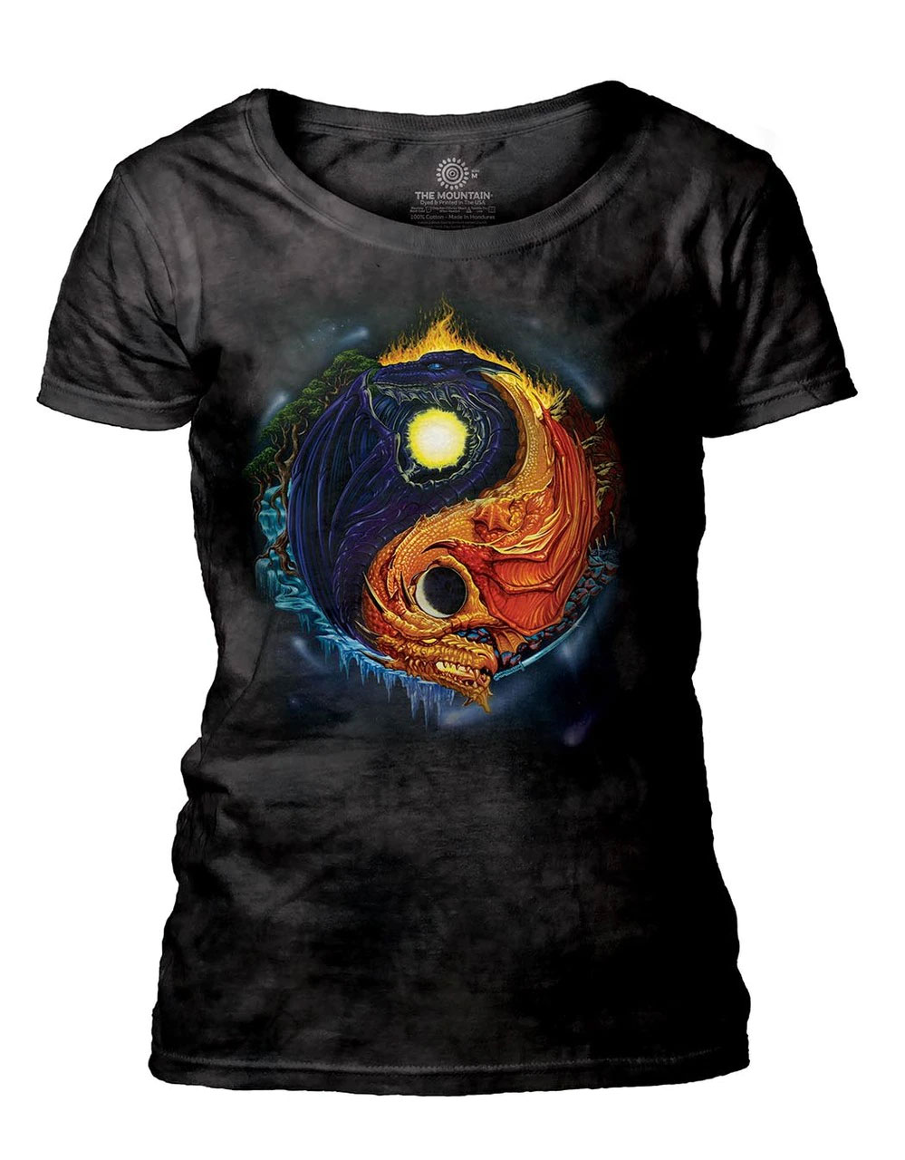 Yin Yang Dragons Women's Scoop T-shirt
