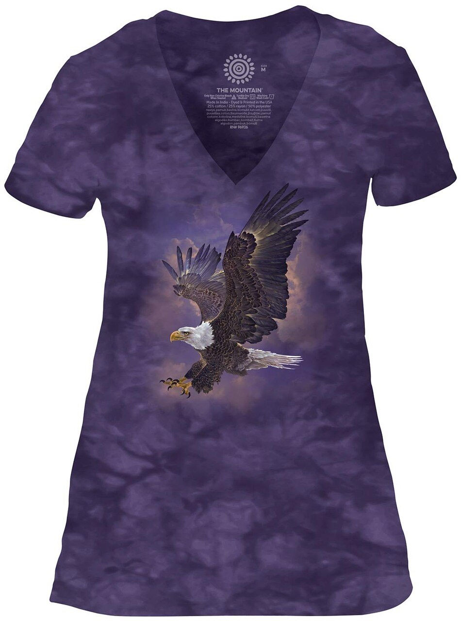 Eagle Violet Sky V-Neck Tri-Blend