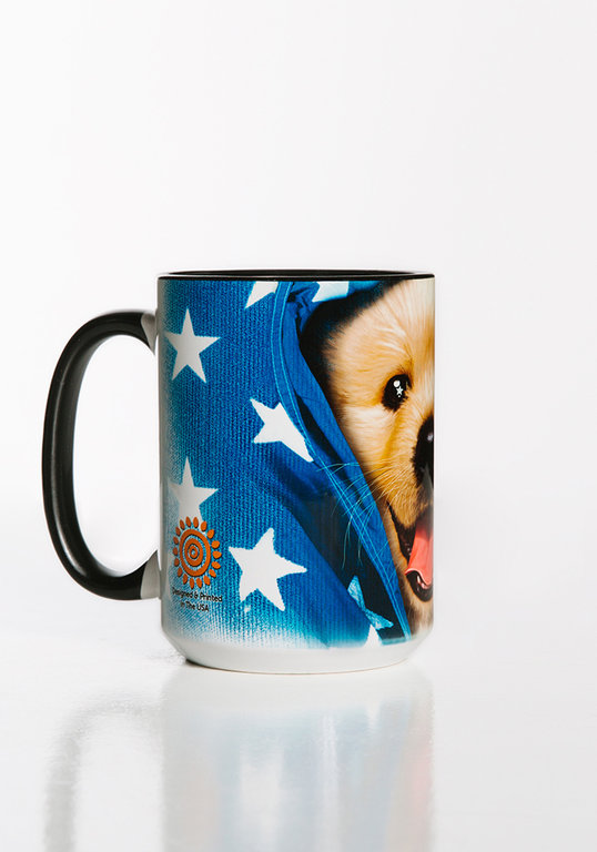 Tasse Patriotic Golden Pup