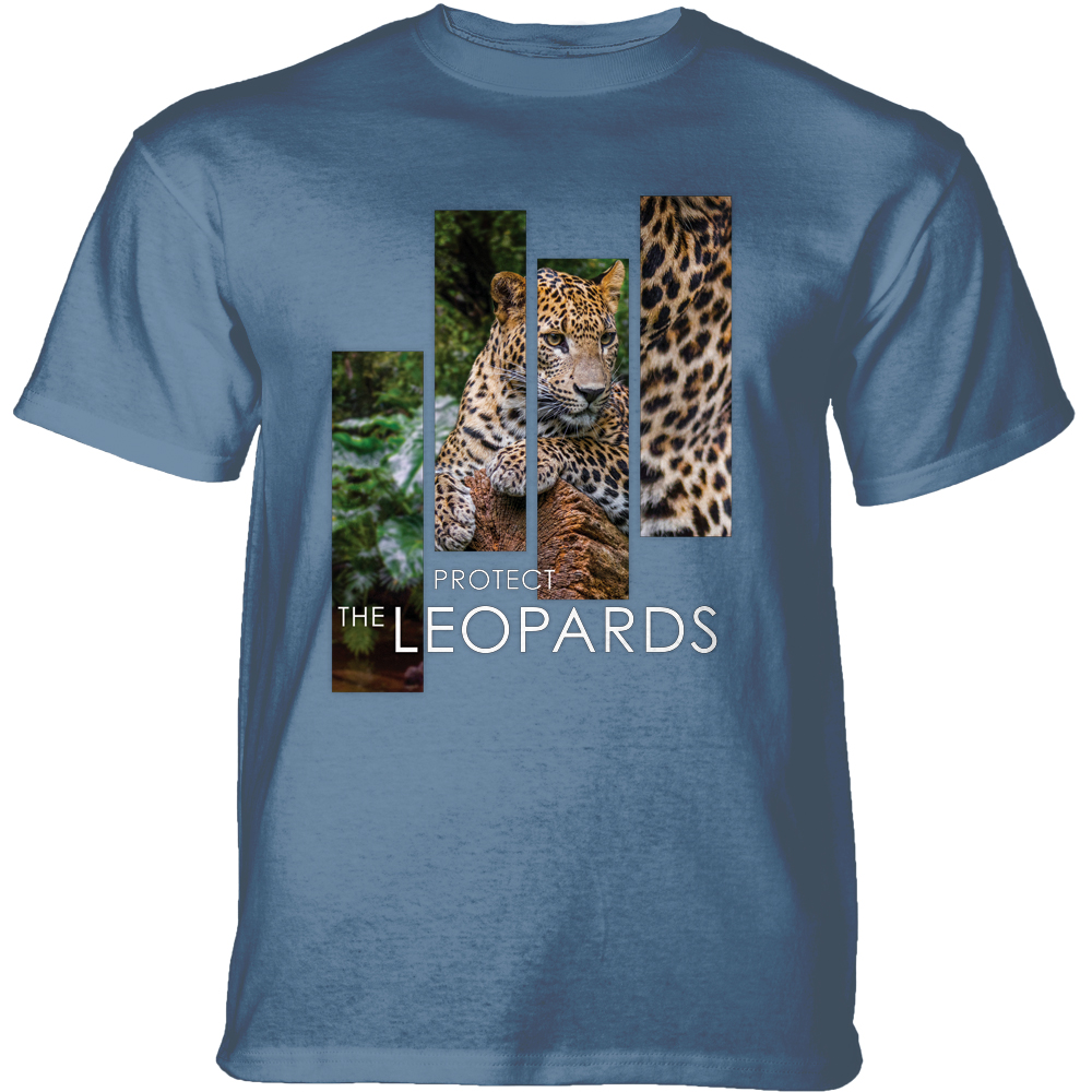 Protect Tiger Leopard Portrait Blue