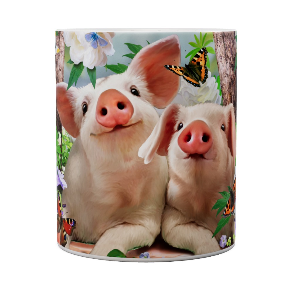 Mug Posing Piglets