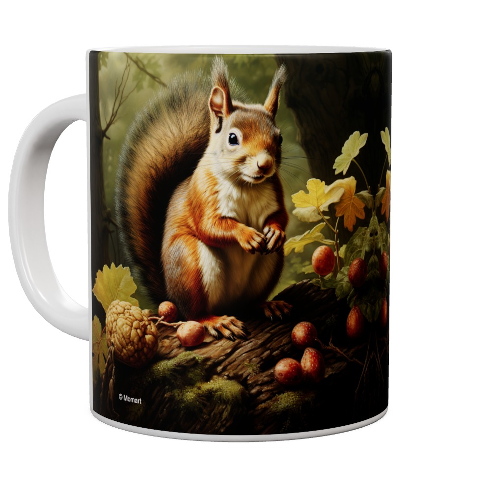 Grey Squirrel In The Woods Mug