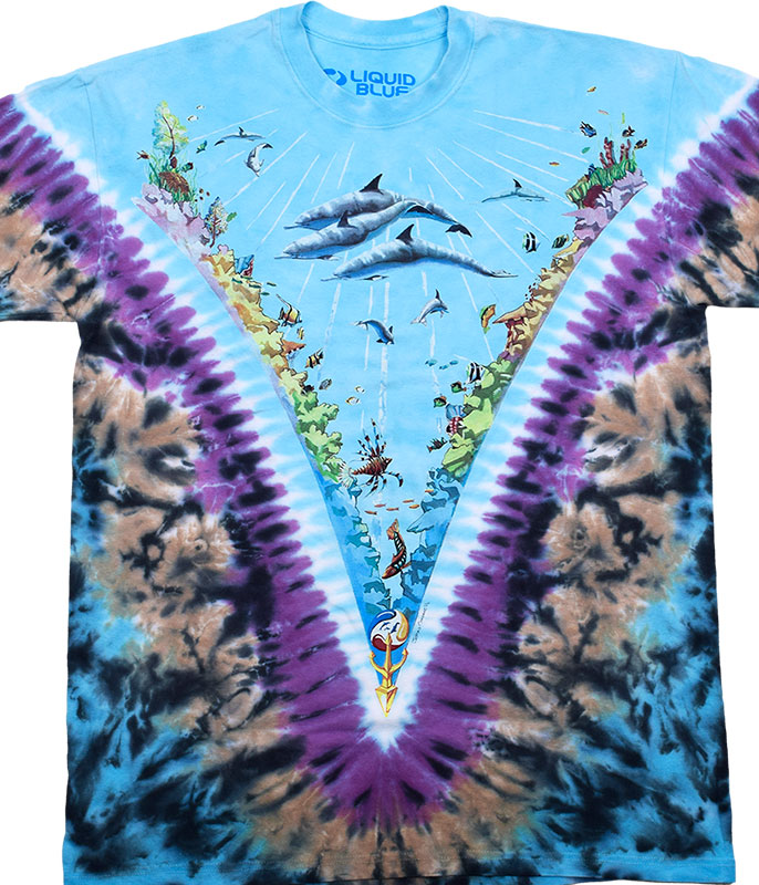 Underwater Aquatic Tie Dye T-shirt