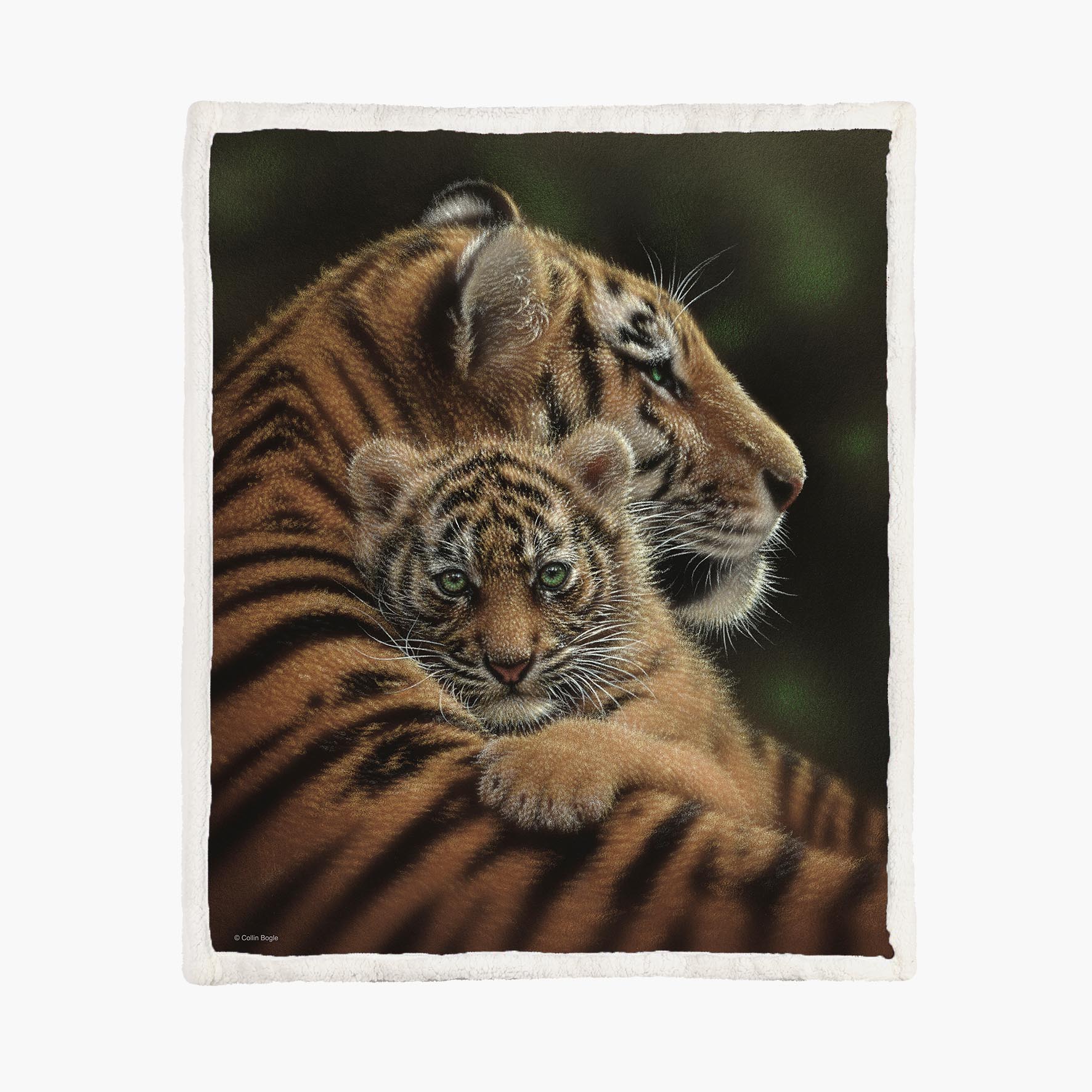 Cherished Tiger - Size L - 150x200cm - Fleece Blanket
