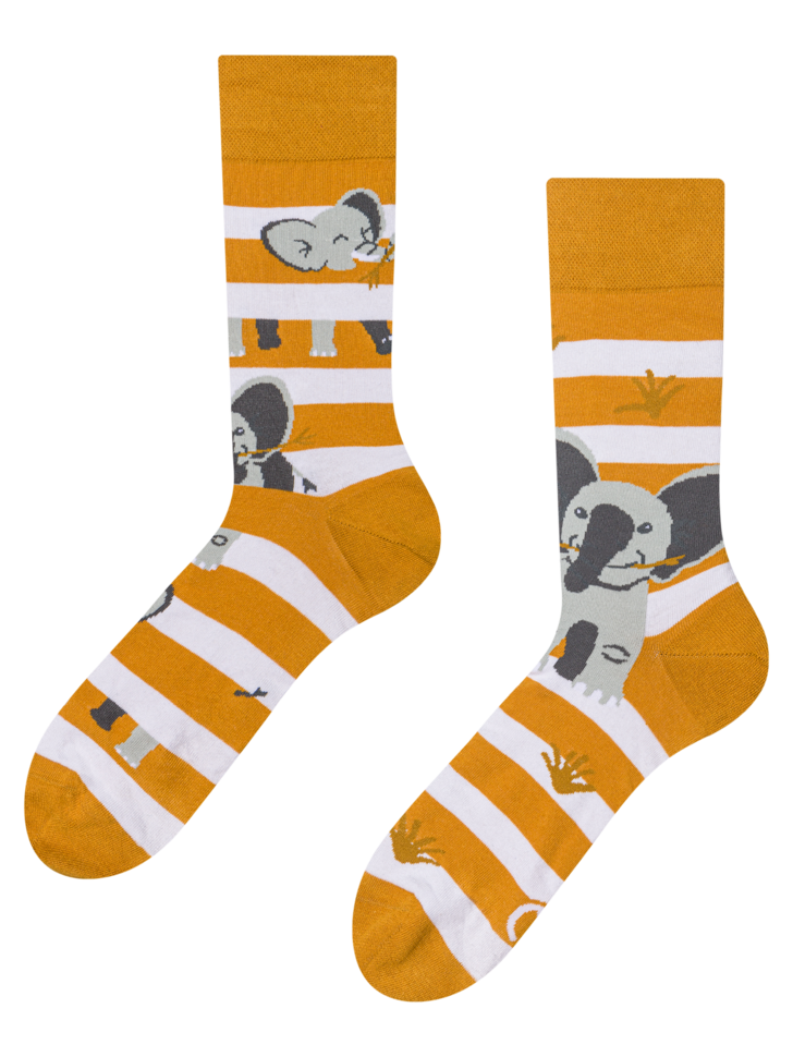 Regular Socks Elephant & Stripes