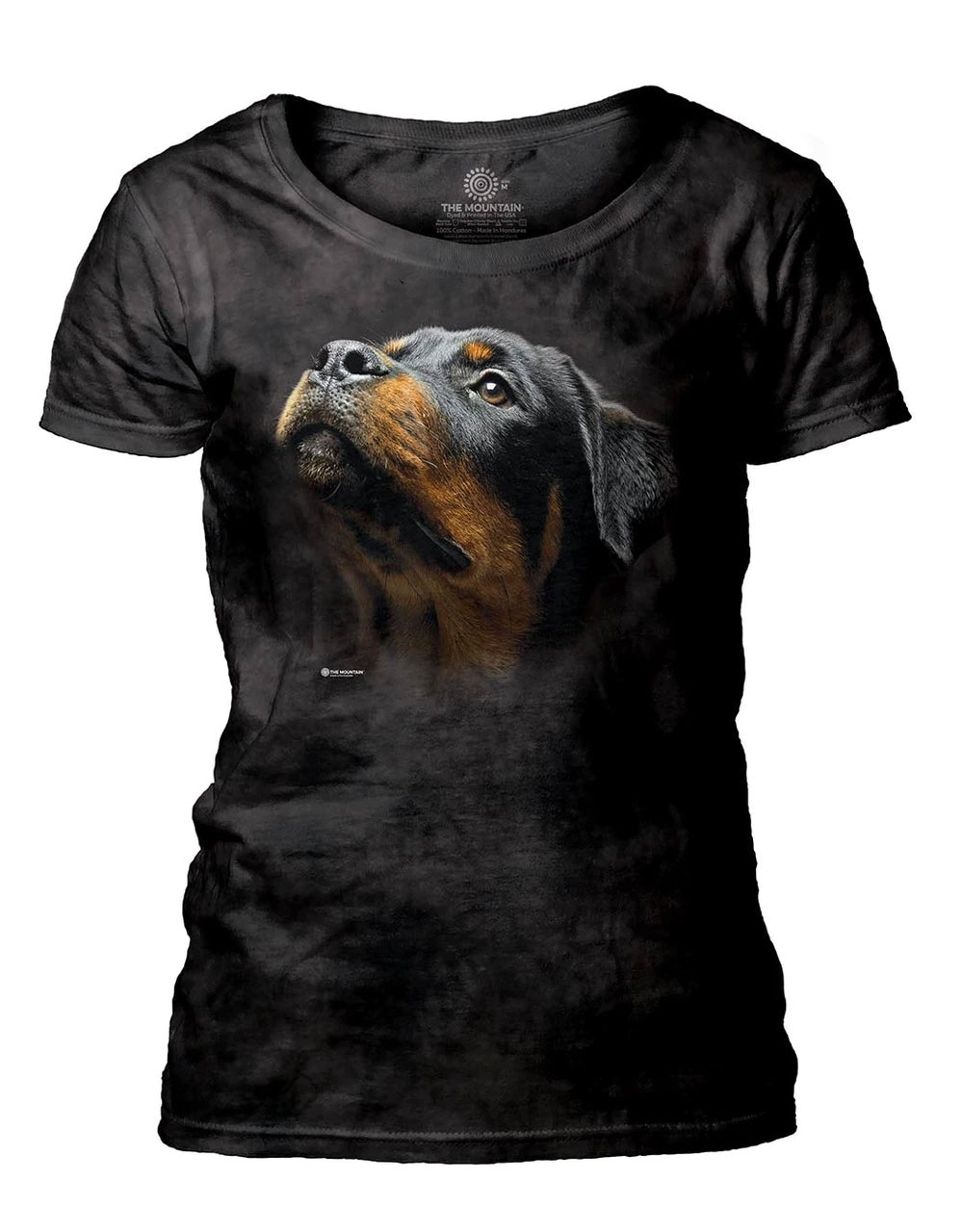 Angel Face Rottweiler Women's Scoop T-shirt