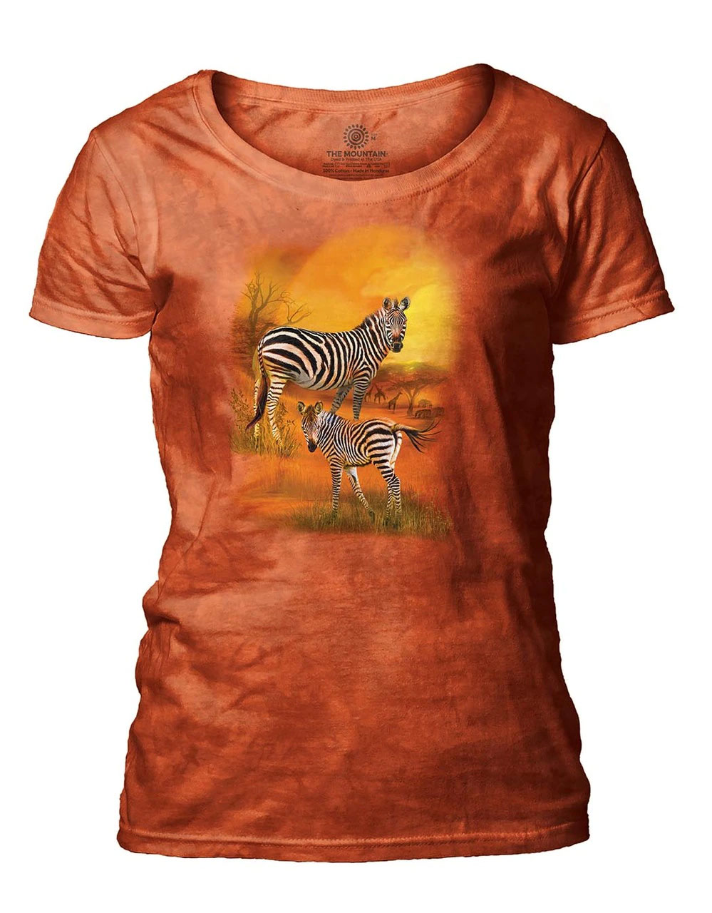 Mama and Baby Zebra Women's Scoop T-shirt