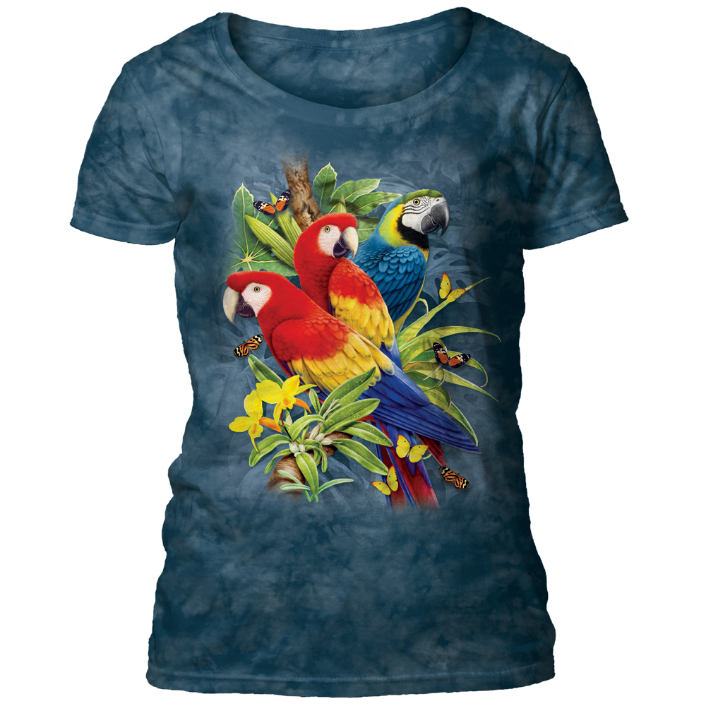 Majestic Macaws Scoop T-shirt