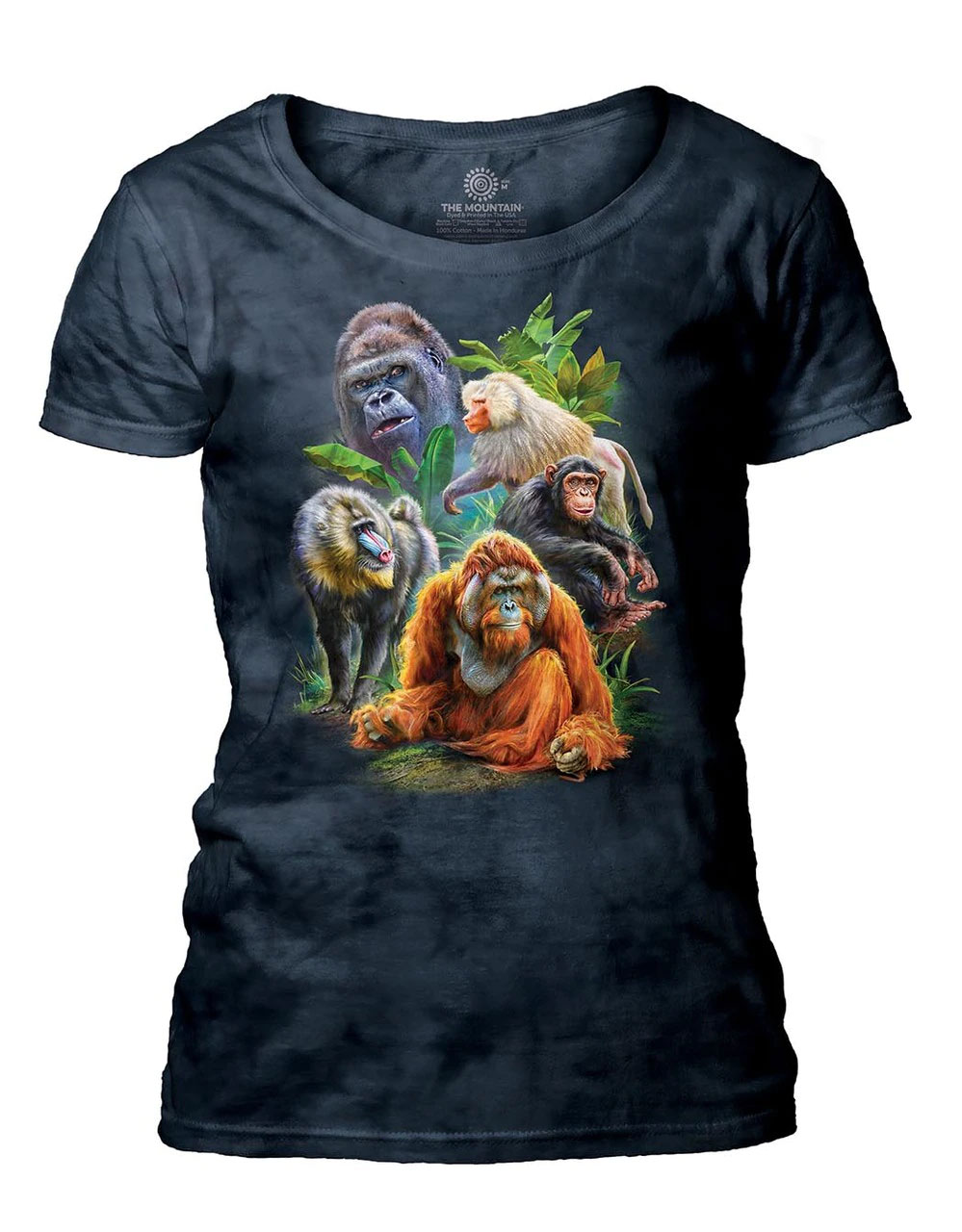 Primates Collage Women's Scoop T-shirt