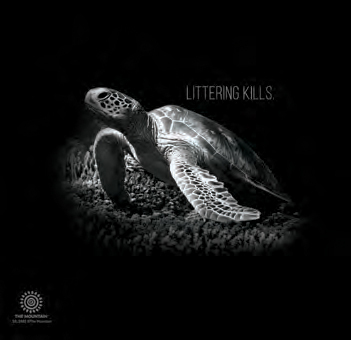 Littering Kills Turtles Tumbler