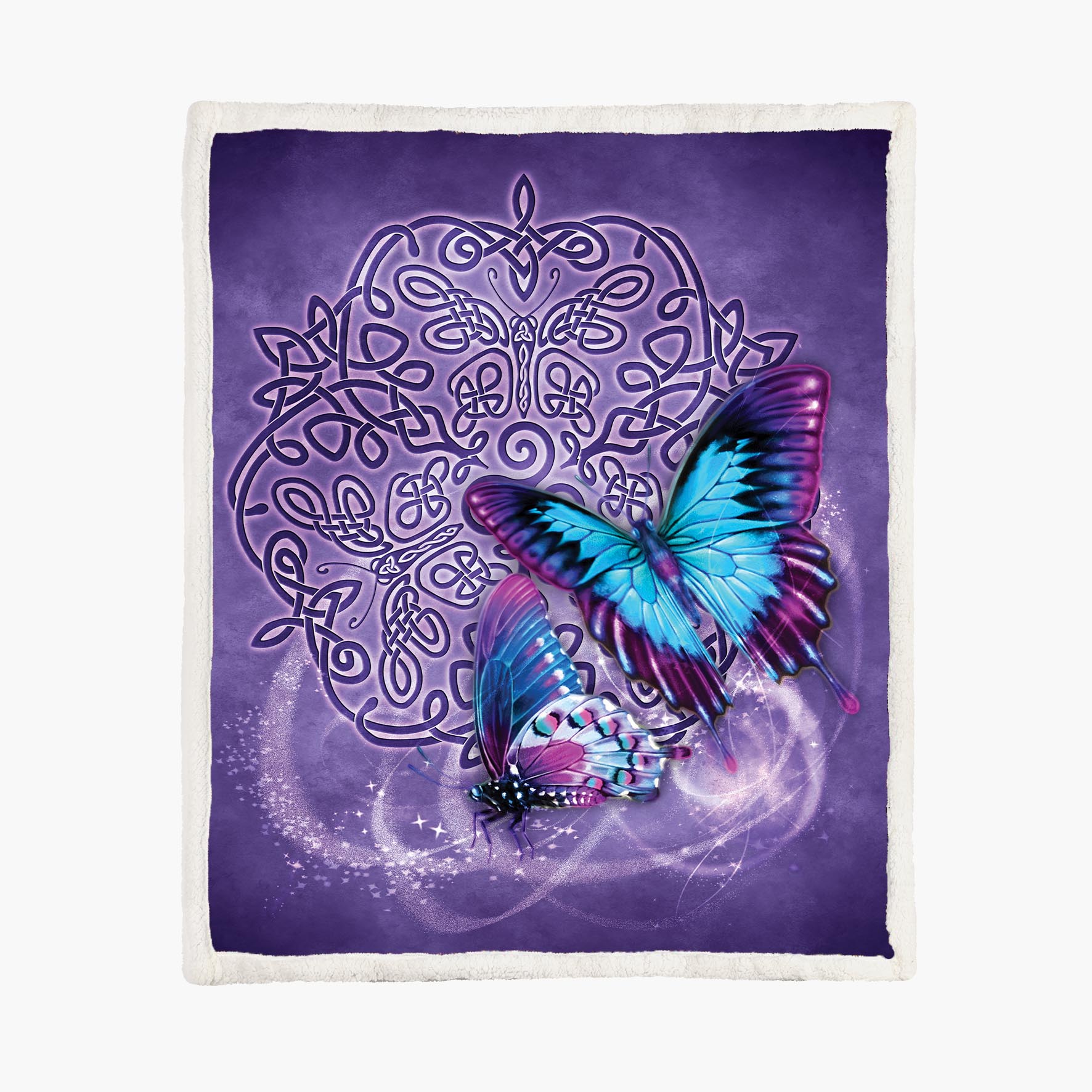 Celtic Butterfly - Size L - 150x200cm - Fleece Blanket