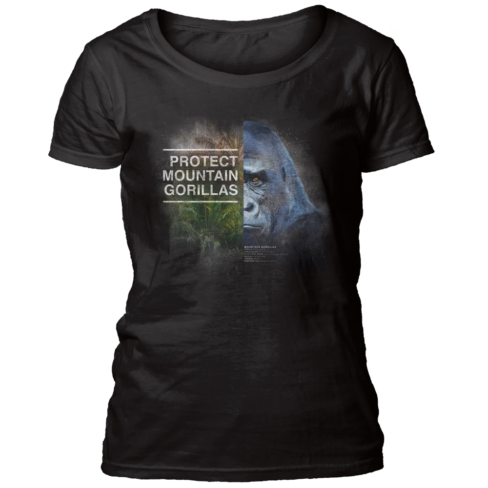 Protect Gorilla Black Women's Scoop T-shirt