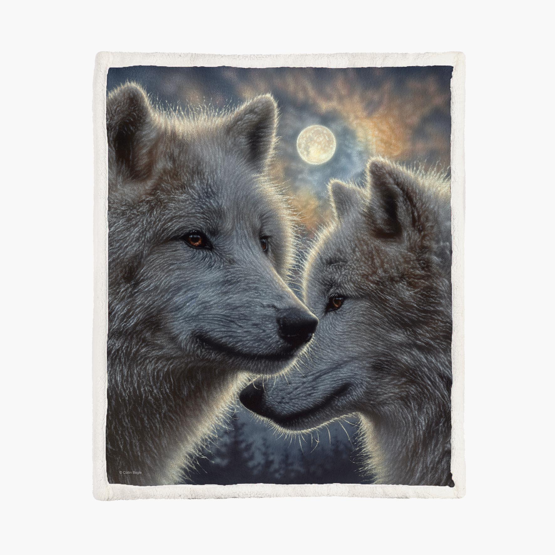 Moonlight Mates - Wolves - Size M - 130x150cm - Fleece Blanket