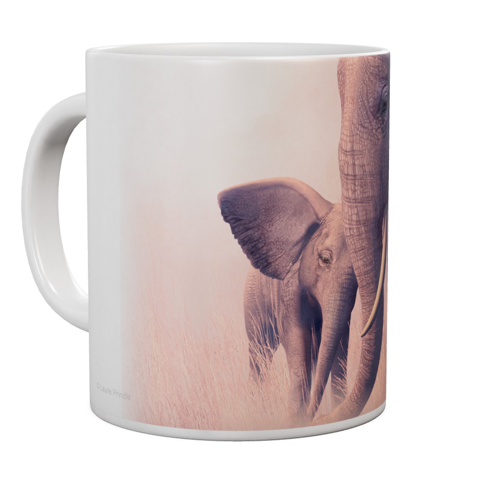 Echo And Ebony - African Elephants Mug