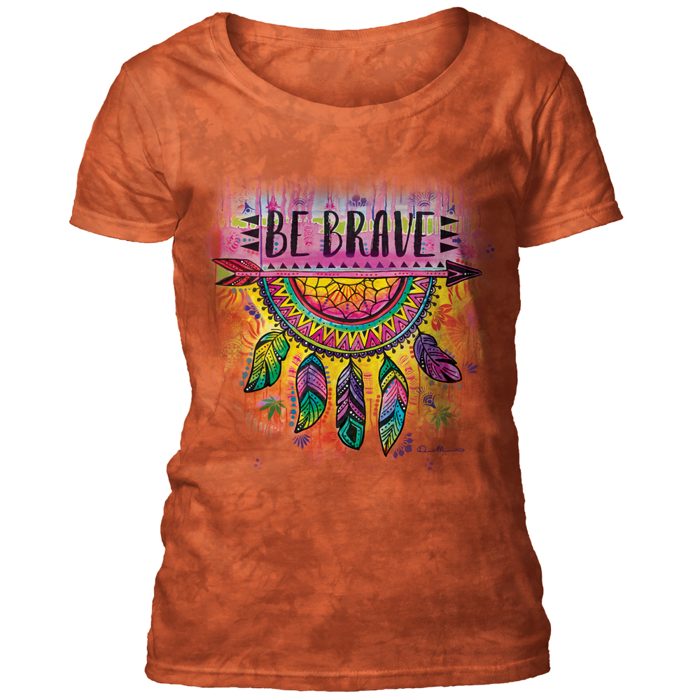 Russo Be Brave Scoop T-shirt